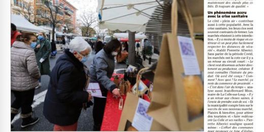 Marché solidaire : Nice Matin 21 février 2021
