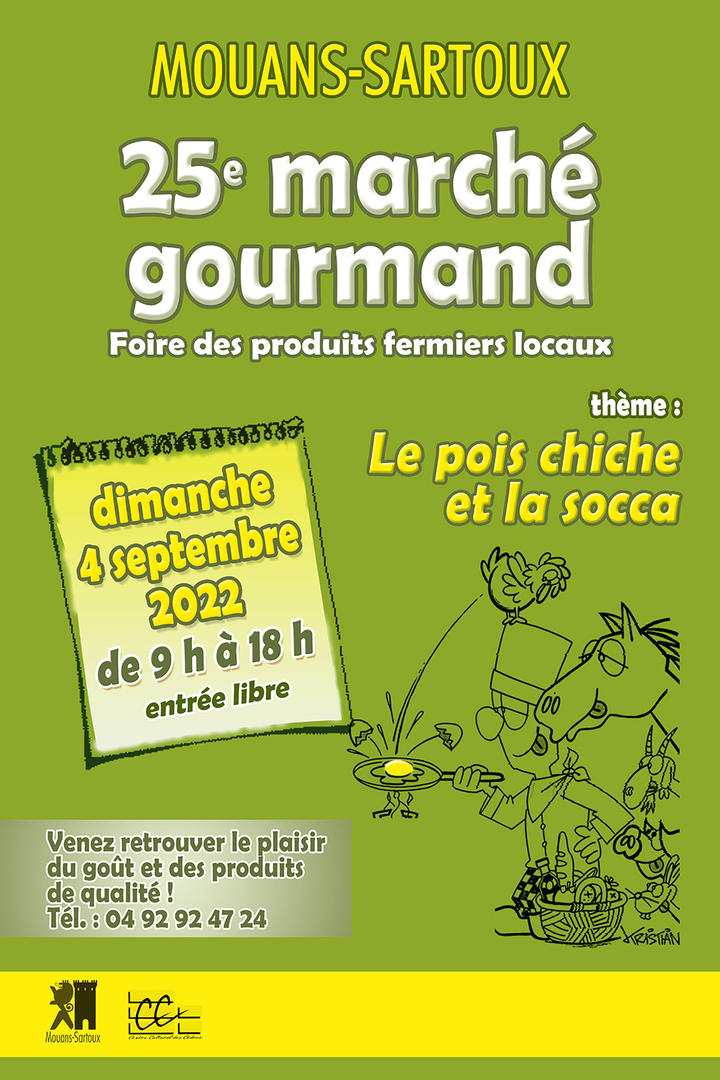 25ème Marché gourmand de Mouans-Sartoux, 4 septembre 2022