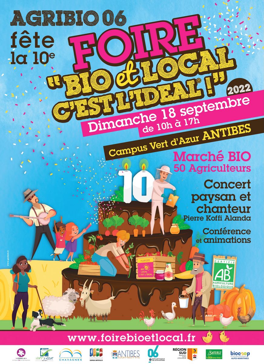 10ème Foire bio et locale d'Antibes, 18 septembre 2022