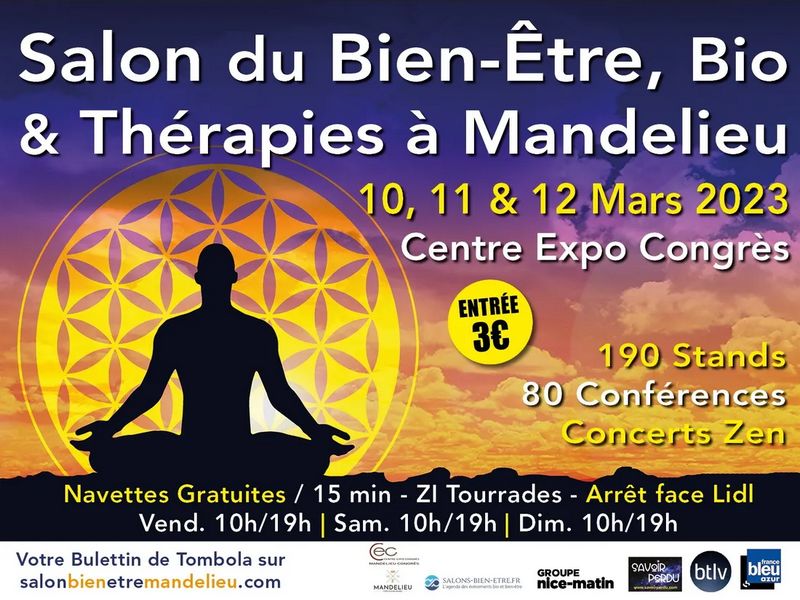 Salon Bien-être Bio &amp; Thérapies à Mandelieu, mars 2023