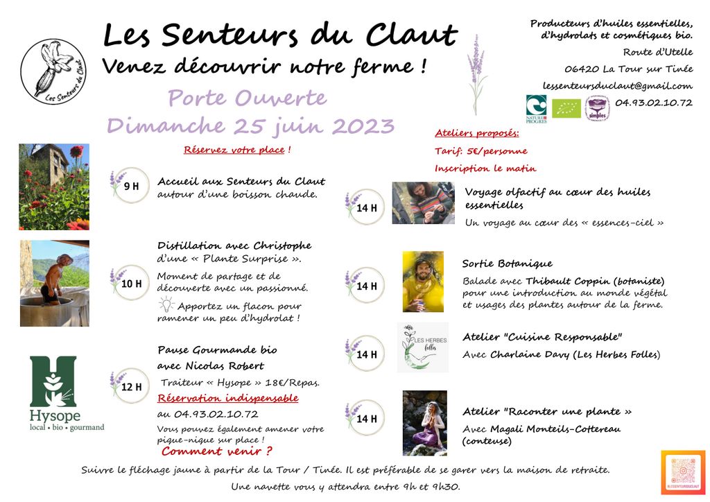 Portes ouvertes : programme du 25 juin 2023