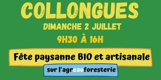 Marché "Un été Bio" à Collongues le 2 juillet 2023