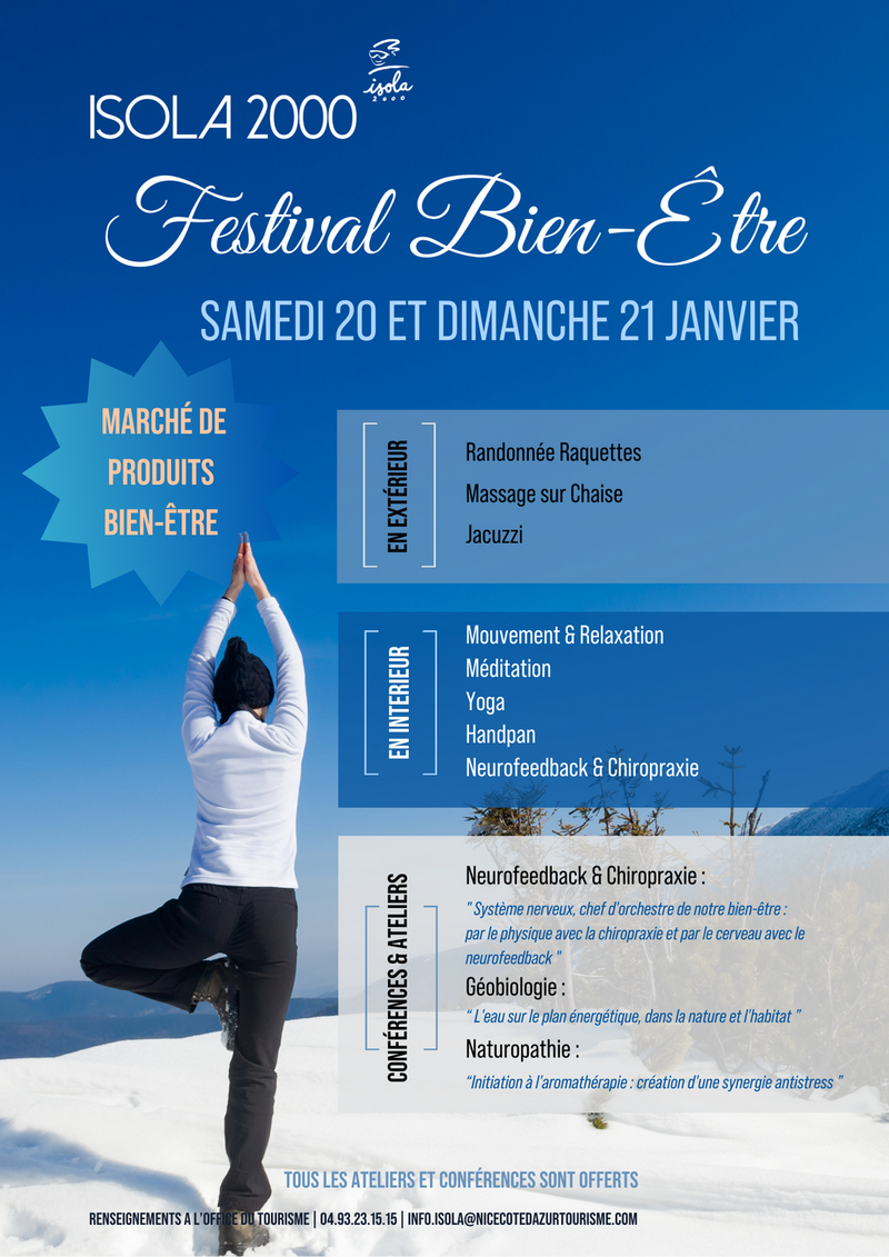 Festival Bien-Être à Isola 2000, 20 et 21 janvier 2024
