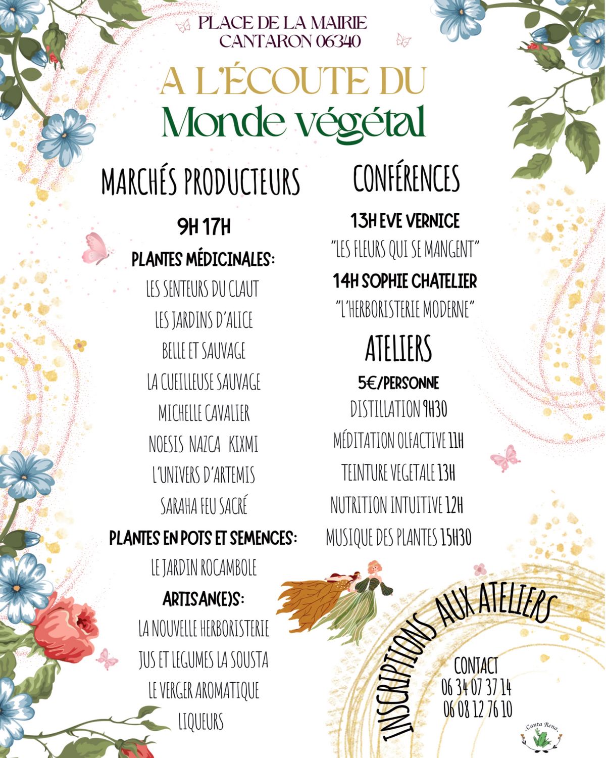 Fête du Monde végétal à Cantaron le 12 mai 2024