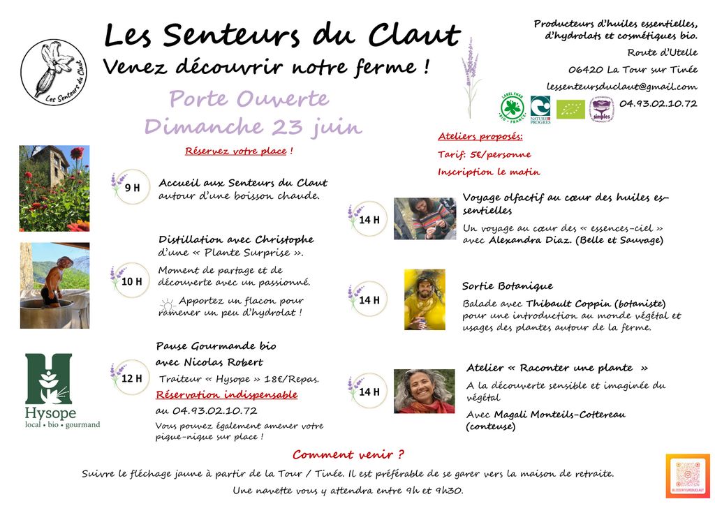 Portes ouvertes : programme du 23 juin 2024