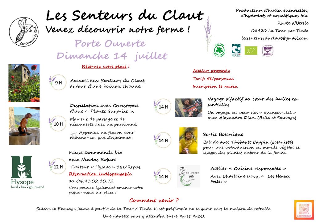 Portes ouvertes : programme du 14 juillet 2024