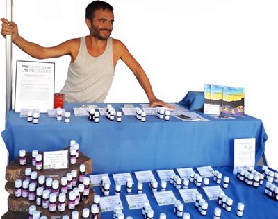 Stand de marché des Senteurs du Claut